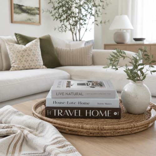 3 PCS Faux Decorative Books for Home Decor-Coffee Table Books Decor-Aesthetic Fake/Faux Books for Decoration,libros Decoration for Coffee Table, Shelf Accessories (Travel House Live Natural) - Image 5