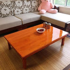 Korean Style Folding Solid Wood Low Table, Rectangle Meditation & Tea Table - Image 4