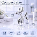 Silver Balloon Dog Decor - Animal, Shelf, Preppy Room, Cute Statue, Modern Sculpture, Gold Decorations, Small Figurines - Image 3