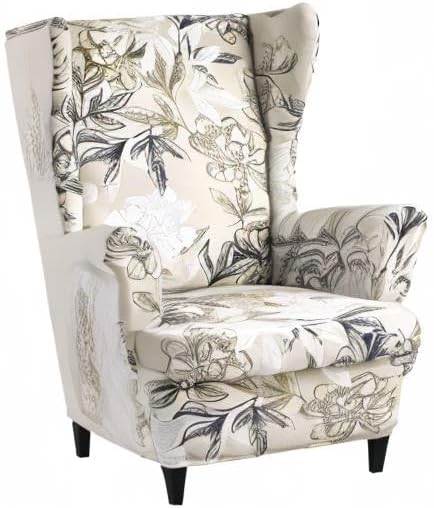 KRFOONN Wingback Chair Covers Slipcovers 2 Piece Stretch Wing Chair Covers - Image 8