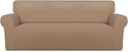 PureFit Stretch Couch Covers for Sofa Large Sofa Slipcovers Camel | 1-Piece by PureFit