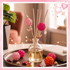 Yaomiao 15 Pieces Vase Filler Rattan Balls Decorative for Craft, Party, Wedding Table Decoration, Aromatherapy Accessories, 1.8 Inch (Pink, Rose Red, Orange) - Image 5