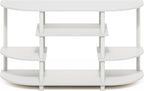 Furinno Jaya TV Stand, 4-Tier Toolless Assembly Corner Entertainment Center - Image 6