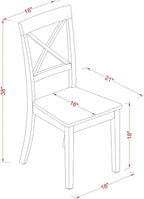East West Furniture BOC-CAP-LC Boston Dining Chairs - Image 3