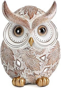 Smadeer Owl Statue and Figurine for Home Decor Accents Adorable Owl for Shelf Bookshelf Bedroom Living Room Office Table Desk Modern Decorations Animal Sculpture for Birds Lovers by Smadeer