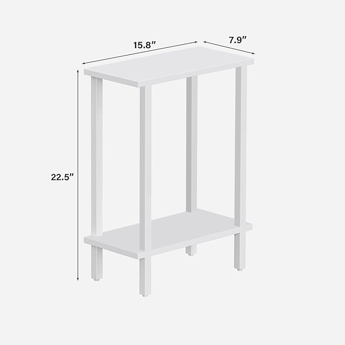 TUTOTAK Small Side Table, Narrow End Table, Skinny Sofa Table, Slim Nightstand - Image 3