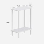 TUTOTAK Small Side Table, Narrow End Table, Skinny Sofa Table, Slim Nightstand - Image 3