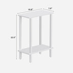 TUTOTAK Small Side Table, Narrow End Table, Skinny Sofa Table, Slim Nightstand - Image 3