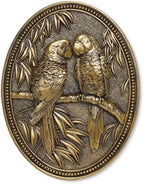 Vintage Macaw Wall Sculpture,Antique Wall Decor,Retro Art Birds Sculpture by Newinhome