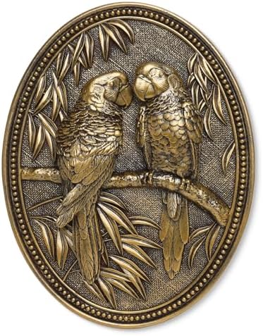Vintage Macaw Wall Sculpture,Antique Wall Decor,Retro Art Birds Sculpture by Newinhome