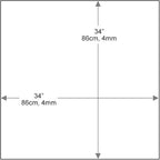 Dulles Glass 34 inch Square Glass Table Top - Image 3