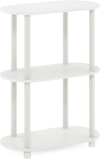 Furinno Turn-N-Tube No Tools 3-Tier Modern Oval Side Display Rack - Image 5