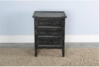 Sunny Designs Marina Black Sand Wood End Table - Image 3