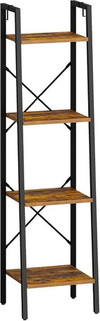 Hzuaneri Ladder Shelf, Bookshelf Bookcase, Freestanding Corner Storage Shelve - Image 9