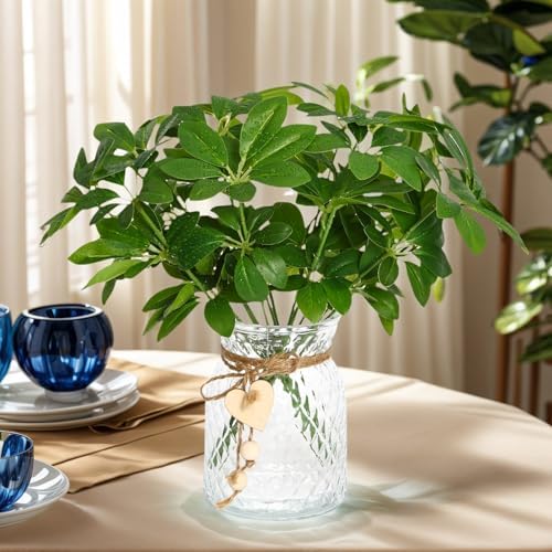 Kimura's Cabin Artificial Plants with Vase Real Touch Green Plant in Vase - Image 5