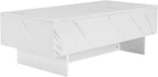 COSVALVE 41" Marble White Cool Coffee Table - Image 8