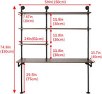 Industrial Pipe Computer Desk - Image 3