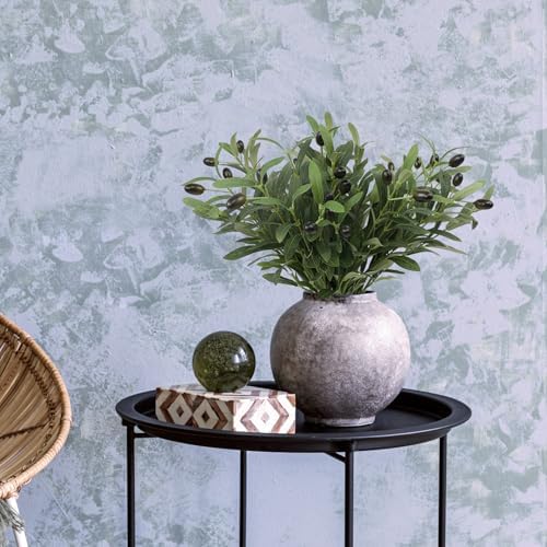 Leftover 6PCS 18Inch Faux Olive Branches for Vase Realistic,Artificial Olive Tree Branches,Fake Plants,Greenery Stems,Eucalyptus Stems,Green Leaves for Centerpieces Decoration,Home Decor,Table Decor - Image 5