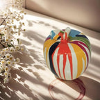 Funky Colorful Apple Statue, Modern Art Home Decor, Gift for Women - Image 3
