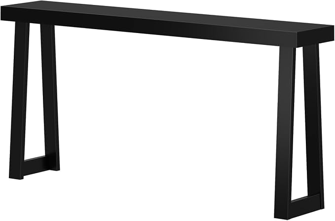 Plank+Beam Solid Wood Console Table, 66 Inch, Sofa Table, Narrow Entryway Table - Image 6