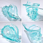 Blown Glass Conch Statues - Modern Glass Art, Conch Decorative Statues for Dining Tables, Entryways, Coffee Tables, Living Rooms, Kitchens, Shelf Fillers - Image 4