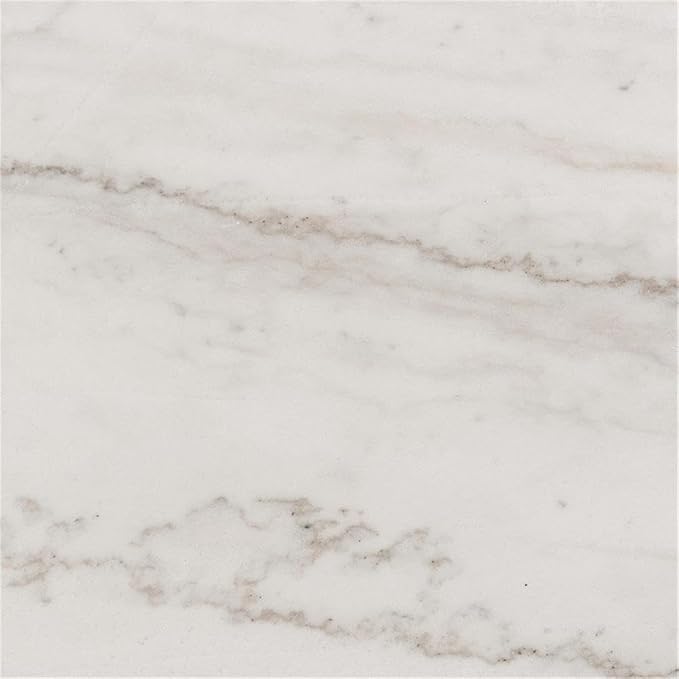 Picket House Furnishings Evie Wood Frame & Marble Top Console Table-White/Black - Image 9