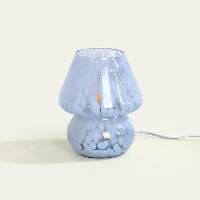 ONEWISH Mushroom Lamp Small Bedside Table Lamp-Nightstand Nightlight Dimmable by onewish