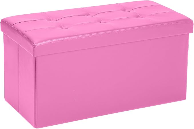 COSYLAND Ottoman Bench with Storage 30x15x15 inches White Ottoman by COSYLAND
