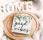 SRADMO Botanical Eucalyptus Leaves Wood Box Sign Desk Decor - Image 5