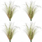 CATTREE Fake Wheat Grass Plants Artificial Greenery Tall Shrubs 16 Bundles, Outdoor Decor Faux Plastic Leaves Bushes for Indoor Office Garden Wedding Party Vase Filler DIY Decorations, Purple 16 Pcs by CATTREE