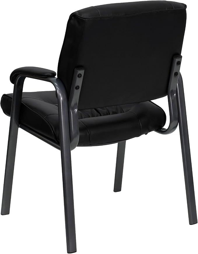 Flash Furniture Haeger Black LeatherSoft Executive Side Reception Chair - Image 5