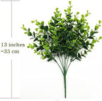 CATTREE Artificial Eucalyptus Shrubs Fake Plant, Faux Branches Stems Decoration Arrangements Greenery Leaf Bud for Home Farmhouse Wedding Bouquets Table Centerpieces Vases Flower Floral Décor 4 Pack - Image 5