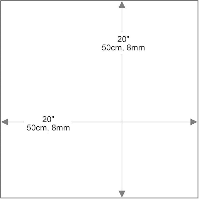 Dulles Glass 20 inch Square Glass Table Top - Image 3