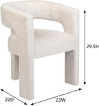 Jofran Gwen Jacquard Upholstered Accent Chair, Modern Luxury Plush Sculptural - Image 3