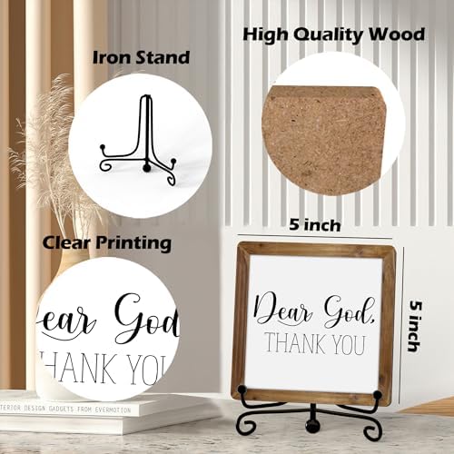 Home Decor, Farmhouse Shelf Decor For Living Room, Boho Aesthetic Table Decorations, Christian Gifts For Women Men, Entryway Tv Stand Fireplace Mantle Coffee Table Decoration (god-12) - Image 2