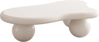 40" Cloud Coffee Table with 3 Ball Legs, Modern Irregular Center Table - Image 8