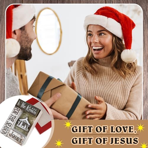 Moucuny 4 Pcs Christmas Christian Religious Table Decorations - Image 4