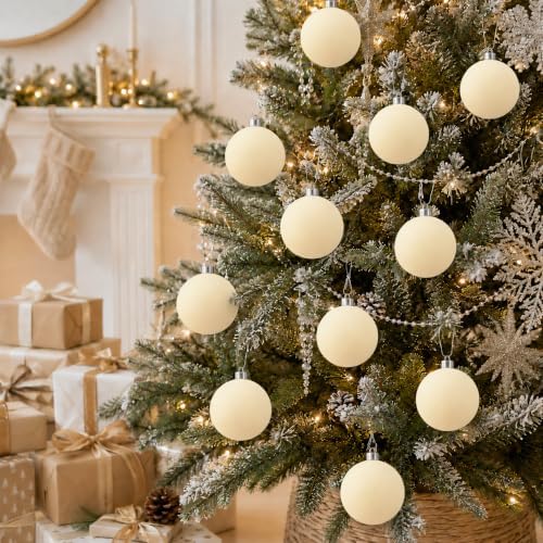 4IN Velvet Ornaments for Christmas Tree,6PCS Large Christmas Ornament Set - Image 2