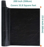 Arthome 23.6x200 Inches Black Marble, Peel and Stick Wallpaper, Marble Contact - Image 7