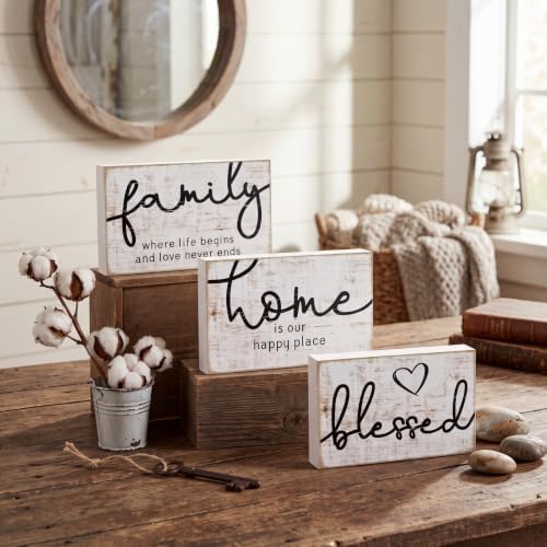 Jetec Mini Wooden Sign Farmhouse Shelf,Retro Color,4.25 x 2.76 x 0.59 in - Image 3