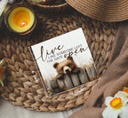 Rustic Bear Sign - Live Like Someone Left The Gate Open Wooden Box Signs, Bear Decorations For Home, Farmhouse Wood Decoration Home Decor For Desk Table Shelf 6x6 Inch Decorative Signs & Plaques - Image 4