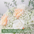 156 PCS Mixed Eucalyptus Stems with Babys Breath Greenery & Silk Roses - Image 4