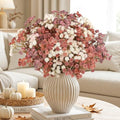 N&T NIETING Babys Breath Artificial Fall Flowers Bulk, 10Pcs, Orange by NTNIETING