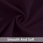 Yakamok Room Darkening Curtains 52x96 inch Length Dark Purple-Living Room | 2 - Image 7