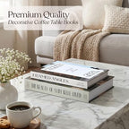 MESMOS Decorative Books for Shelves, Coffee Table Decor Faux Books for Decoration, Hidden Storage Box with Magnetic Closure, Linen Texture, Packaged in Aesthetic Fake Book (Photography & Lifestyle) - Image 4