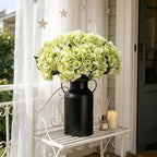 Kimura's Cabin 6pcs Hydrangea Artificial Flowers Fake Hydrangeas,Lime Green - Image 5