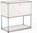 Modern Storage Cabinet White D Versatile Free-Standing Organizer by ARVORAHome