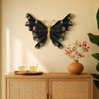 LIFFY Metal Butterfly Wall Decor - Black Wall Art Outdoor Garden Art Sculptures Hanging for Patio, Living Room, Bedroom - Butterfly Gifts - Image 6