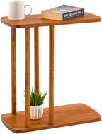 C-Shaped Solid Wood End Table, Side Table - Image 3