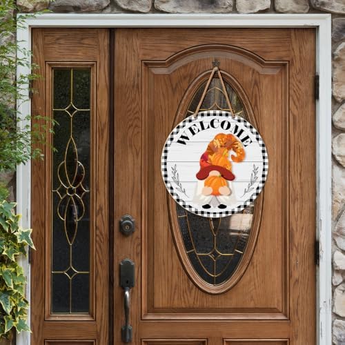 Interchangeable Gnome Welcome Sign Halloween Porch Decor - Image 4
